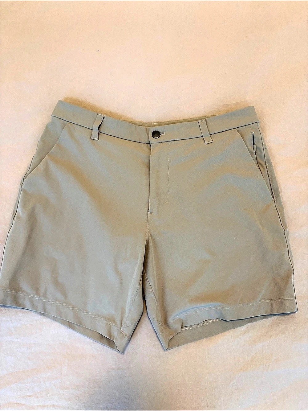 Lululemon Commission Classic-Fit Short Men's Flat-Front Shorts Green Size M